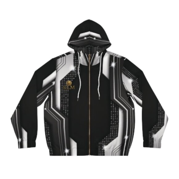 Stylish Full-Zip Hoodie for Men - Picture 3 of 3